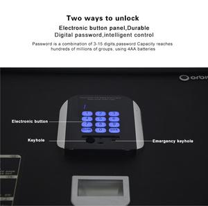 Điện tử kỹ thuật số thép mini treo tường ẩn kỹ thuật số chính khách sạn tiền gửi Kiểm Toán khách sạn An toàn hộp kỹ thuật số Locker an toàn - Product Image 5