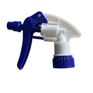 Hot Sales K-T07D PP Plastic Trigger Sprayer in Blue/White 28/400 for Garden Bottle Cleaning Water Pump Hose Type Box Packing