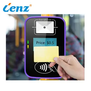 Bus automated ticketing system with bus validator for card issuing QR payment value adding