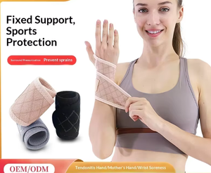 Attelle de soutien réglable pour le poignet avec boucle pour le pouce, enveloppe de compression respirante pour la gaine tendineuse, idéale pour le badminton, le fitness et le yoga - Product Image 3