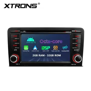 XTRONS 7 pouces écran tactile 2din Android 12 lecteur dvd de voiture avec sortie Audio coaxiale pour audi a3 8P