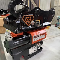 Attache rapide rotative hydraulique GJRH32 S40 S45 pour excavatrices, coupleur rotatif avec grappins 5-8 tonnes pour la construction