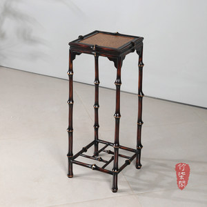 Bamboo Flower Stand Rectangle Freestanding Decorative Shelf For Indoor Outdoor Plant Display - Product Image 2
