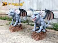 My-Dino FAA007 Robotik Kanatlı Animatronik Canavar, Eğlence Parkı için Uzaktan Kumandalı