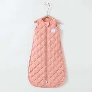 Großhandel Muti-Farbe Baby gewichtete tragbare Decke ärmelloser Schlafsack mit Reißverschluss für Baby