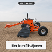 Niveleuse de terrain agricole laser Small Swan PWS330, poids 1100 kg, machine de nivellement de terrain pour l'agriculture industrielle