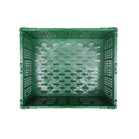 Caisse de rangement pliable ventilée en plastique de qualité alimentaire 600x500x340mm, caisse en maille PP pour le stockage des fruits et légumes