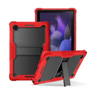 Étuis de tablette adaptés aux enfants pour Samsung Tab A8 10.5 X205 X200 hybride robuste dur doux pare-chocs béquille