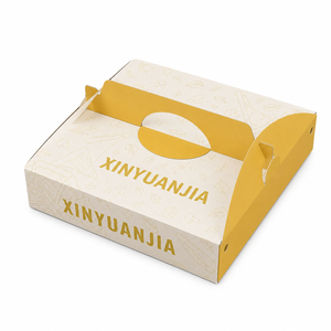 Cajas de Pizza Reciclables Ecológicas de Alta Gama con Asa de Transporte, Impresas Personalizadas al por Mayor, de Papel Kraft para Pizzerías, Restaurantes y Entrega a Domicilio - Product Image 1