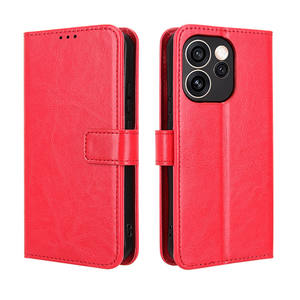 Étui de téléphone en cuir avec motif Crazy Horse pour OPPO Reno 15 Pro 5G - Product Image 1