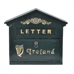Ireland Letter <b>Box</b> With Lock Method Garden and Home Door Wall Mounted <b>Post</b> <b>Box</b>/Mailbox Garden Decoration Supplies - Product Image 1