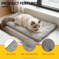 Coussins matelassés doux et moelleux pour animaux de compagnie avec appui-tête, coussin de repos luxueux et épais pour chiens et chats de petite, moyenne et grande taille