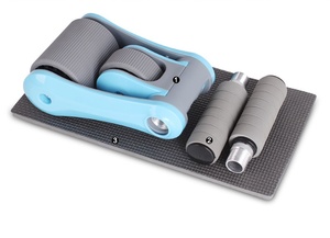 Foldable <strong>Abs</strong> <strong>Workout</strong> Kit with Knee Pad <strong>ab</strong> Wheel <strong>Roller</strong> - Product Image 5