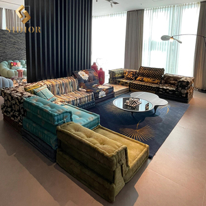 Sofá Sidior Modularrrr, el más vendido, suelo personalizable, sofá Seccional de tela multicolor, sofá para sala de estar, sofá Mah Jong - Product Image 3