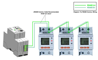 Compteur d'énergie électrique intelligent Acrel sur rail DIN, monophasé, avec écran LCD, WiFi, prépayé, pour appartement locatif