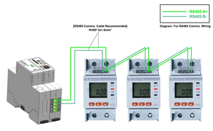 <span class=keywords><strong>Compteur</strong></span> d'énergie électrique intelligent Acrel sur rail DIN, monophasé, avec écran LCD, WiFi, prépayé, pour <span class=keywords><strong>appartement</strong></span> locatif - Product Image 2