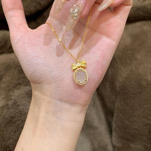 Collier en argent pur S925 plaqué or 18 carats avec perle de millet naturelle, collier de luxe à plusieurs rangs, chaîne de perles pour clavicule, accessoire de niche léger - Product Image 4