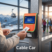 Vérificateur de contrôle d'accès avec prise en charge NFC et scanner QR, compatible RS485 et relais pour contrôle de vérificateur de portillon tournant