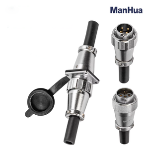 מחבר תעופה מנהואה מחבר tp24 4 ליבה zq + tq מכסה אבק גומי - Product Image 3