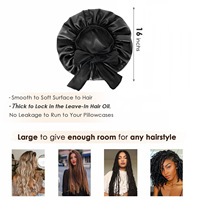 Bonnet en satin de soie monocouche vente en gros Chapeau de douche avec logo personnalisé Chapeau de nuit et de sommeil Grand bonnet de créateur pour femmes