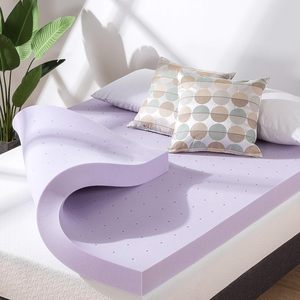 10Cm 4 Inch Bộ Nhớ Bọt Nệm <span class=keywords><strong>Topper</strong></span> Nhẹ Nhàng Hoa Oải Hương Truyền Mềm Massage Không Khí Các Tính Năng Cho Vua Nữ Hoàng Kích Thước Giường Cho Khách Sạn - Product Image 3