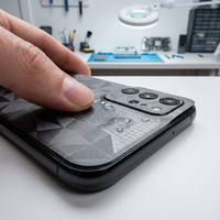 Vinyle économique blanc mat à libération d'air 120g avec support quadrillé pour skins de téléphone personnalisés et autocollants pour petits appareils