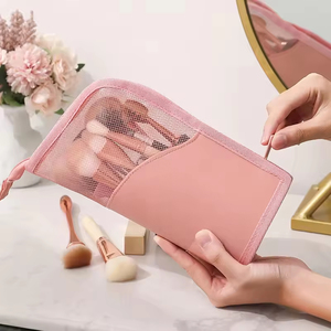 Sac de rangement portable et étanche pour pinceaux de maquillage avec fermeture éclair, idéal pour les voyages – Vente en gros - Product Image 5