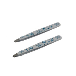 <span class=keywords><strong>Pince</strong></span> à épiler incurvée pour sourcils, en acier inoxydable, durable, écologique, tendance pour filles, 24 pièces/sac PP, boîte intérieure, carton, 30 jours - Product Image 5