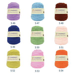 Charmkey – fil <span class=keywords><strong>de</strong></span> pistolet à touffeter Offre Spéciale coton lait, épais, bon marché, vente en gros, 8 plis pour tapis, 100% - Product Image 3