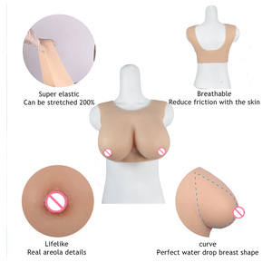 Prótesis de Senos de Silicona Realistas para Hombre a Mujer, Copa Grande, para Transgénero, Forma de Seno Sexy - Product Image 4