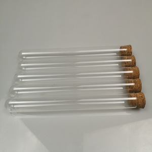 Glass Test Tubes 15x150mm With Cork Stoppers Round Bottom Transparent For Honey And Flower Tea - Product Image 3