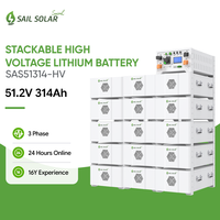 Module de batterie haute tension Sail Solar 51,2 V empilable pour système d'énergie solaire industrielle Ess