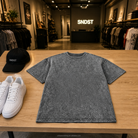 Camiseta de algodón lavado ácido de gran gramaje ZHILIAN, estilo oversize, streetwear, cuello redondo, lisa, venta al por mayor, OEM, marca privada, unisex, a granel