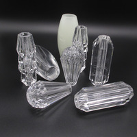 Accessoires de tringle à rideaux en acrylique cristal de luxe décoratifs durables personnalisés par les fabricants