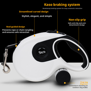 Correa retráctil automática de nailon sólido y suave para perros, con cinta para sujetar bolsas de basura, accesorios transfronterizos para mascotas - Product Image 2