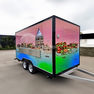 รถพ่วงบรรทุกอาหารสแตนเลสแบบเคลื่อนที่ได้หลายฟังก์ชันสำหรับการจัดเลี้ยงสินค้านวัตกรรม2025 - Product Image 5