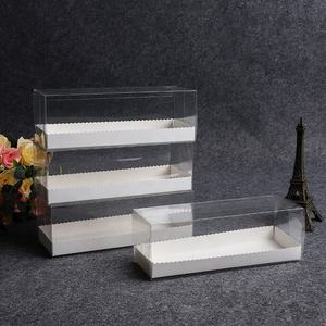 En gros luxe mariage fête d'anniversaire portable poignée transparent PET suisse unique cupcake roll box - Product Image 4