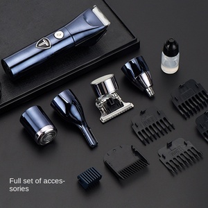 Tondeuse à cheveux portable 5-en-1 USB avec écran numérique, multifonctionnelle pour le voyage, tondeuse de style pour le nez en acier inoxydable - Product Image 3