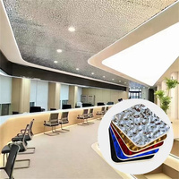 Panneau mural en fibre de charbon de bois de bambou ondulé dans l'eau Plaque en cristal métallique pour décoration murale imperméable et ignifuge