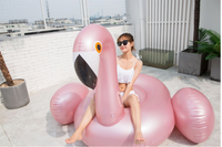 Personnalisé Piscine D'eau Gonflable Bateau Radeaux L'île Flotteurs Flamant Rose Gonflable