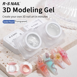 R S Nail Custom Logo 3D Escultura <span class=keywords><strong>de</strong></span> <span class=keywords><strong>uñas</strong></span> Tallado Gel Soak Off UV/LED Antiadherente Gel <span class=keywords><strong>de</strong></span> <span class=keywords><strong>manos</strong></span> Esmalte <span class=keywords><strong>de</strong></span> <span class=keywords><strong>uñas</strong></span> - Product Image 1