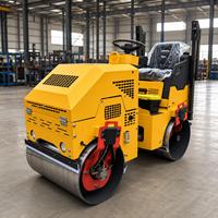 Vente Flash : Rouleau compresseur routier à double tambour de 1000 kg pour le pavage d'asphalte