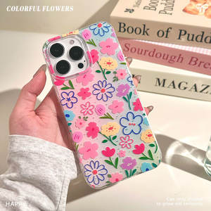 Funda de flores de tulipán de colores para <span class=keywords><strong>iPhone</strong></span> <span class=keywords><strong>14</strong></span> 16 15 <span class=keywords><strong>13</strong></span> 12 11 Plus <span class=keywords><strong>Pro</strong></span> Max Diferentes diseños Contraportada a prueba de golpes - Product Image 1