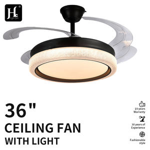 Modern 42-Inch LED <b>Ceiling</b> <b>Fan</b> <b>with</b> <b>Remote</b> <b>Control</b> Invisible Indoor Lamparas De Techo Para Bedroom Lighting Solution - Product Image 2