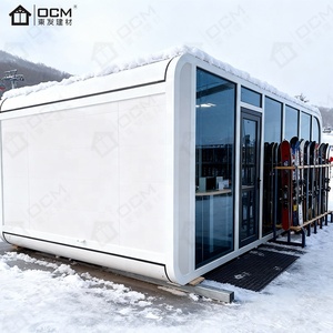 Cabaña Prefabricada OCM Apple |   Elegante Cápsula Glamping Curva |   Casa Prefabricada Portátil para Exteriores para Proyectos de Supermercados y Edificios de Oficinas - Product Image 1