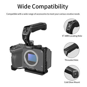 Kit de cage pour appareil photo en alliage d'aluminium avec poignée supérieure Rail NATO pour appareil photo <span class=keywords><strong>Sony</strong></span> <span class=keywords><strong>FX</strong></span> <span class=keywords><strong>3</strong></span> <span class=keywords><strong>FX</strong></span> 30 - Product Image 2