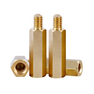 M2 M2.5 M3 M4 M5 M6 macho a rosca hembra distancia tornillo Pilar perno PCB hexagonal latón separador espaciador - Product Image 1