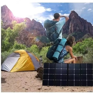 Kit de panneaux solaires pliables 4 pièces, 200W, personnalisé, en matériau ETFE flexible SunPower, efficacité 21%, <span class=keywords><strong>pour</strong></span> <span class=keywords><strong>camping</strong></span>-<span class=keywords><strong>car</strong></span> - Product Image 1
