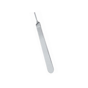 ใบมีดผ่าตัด4ใบมีดได้รับการรับรอง CE ด้ามจับด้วยมือทำจากสเตนเลสสตีลคุณภาพสูงหมายเลข3 - Product Image 2