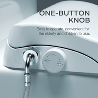 Siège de toilette chauffant non électrique Dayao avec bidet intégré, buses autonettoyantes, installation facile, design moderne, allongé